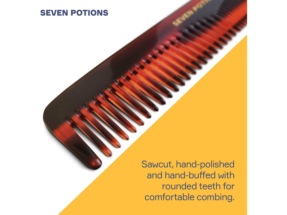 Seven Potions Beard Comb, Χτένα για Γενειάδα & Μουστάκι, Χειροποίητη, Για κάθε είδος Τρίχας, 14.5cm