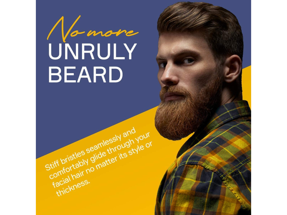 Seven Potions Sisal Beard Brush, Βούρτσα για Γενειάδα & Μουστάκι με Σφιχτές Ίνες Cruelty-free, Vegan & Λαβή από Ξύλο Αχλαδιάς