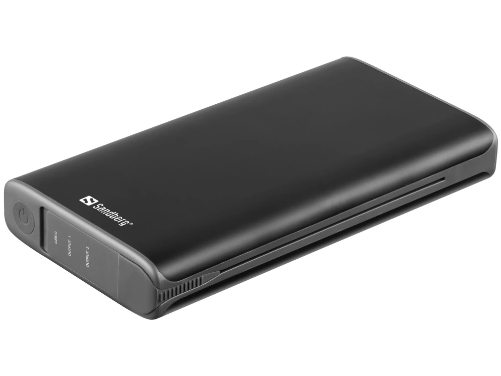 Sandberg Solar 4-Panel Foldable Solar Charger, Ηλιακός Φορτιστής 3 Θυρών USB & Bank 25.000mAh, Μαύρο
