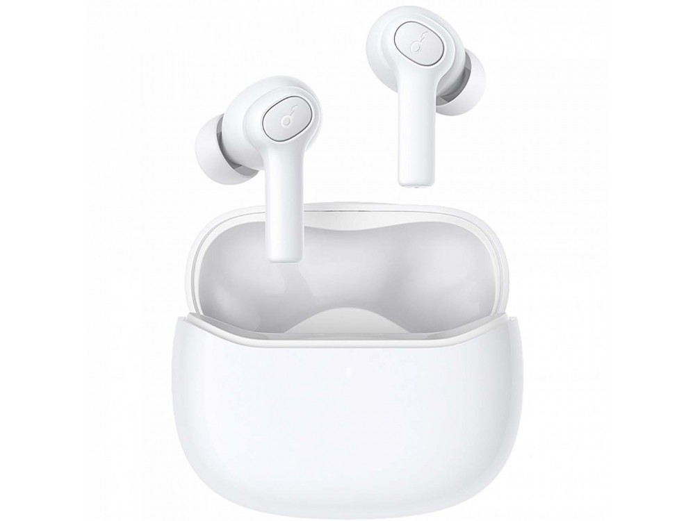 Anker Soundcore R100 Bluetooth Headphones TWS with USB-C Fast Charging & BassUp Mode - A3981G21, White