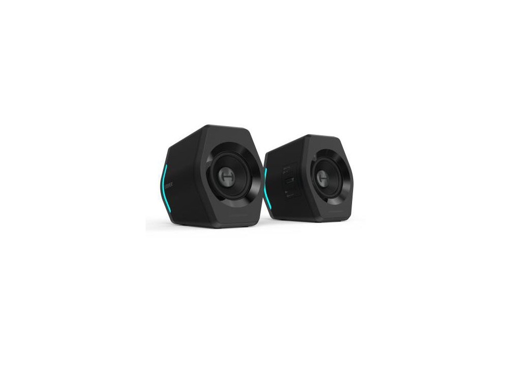Edifier G2000 Bluetooth Gaming Speakers, Ηχεία Υπολογιστή 2.0 με Ισχύ 32W & RGB, Μαύρα