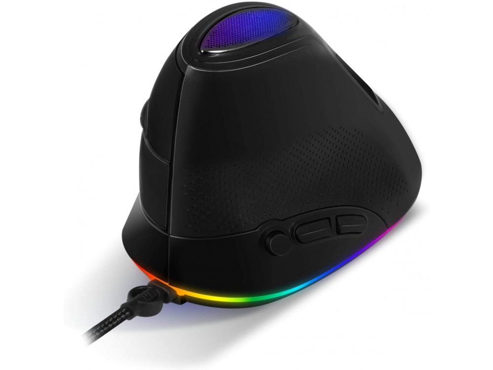Spirit Of Gamer Elite M60 Wireless Vertical RGB Ergonomic Mouse, Έως 6500DPI, 6 Προγραμματιζόμενων Πλήκτρων