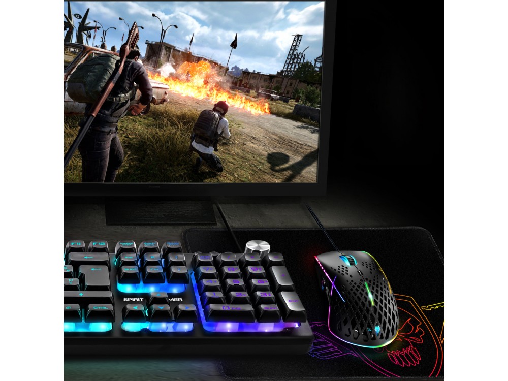 Spirit of Gamer Darkskull Gaming Mouse Pad Large (44x33cm) - Μαύρο