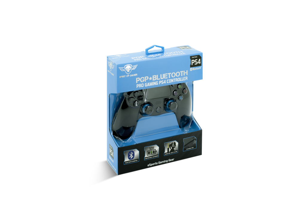 Spirit of Gamer Pro Gaming Bluetooth Ασύρματο Gamepad PS4 με 16 Πλήκτρα & Διάρκεια Μπαταρίας έως 12 Ώρες - ΑΝΟΙΓΜΕΝΗ ΣΥΣΚΕΥΑΣΙΑ