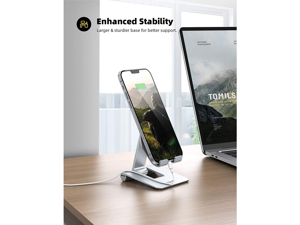 Lamicall DP01 Base/Stand Tablet Adjustable 270° for devices 4"-11", Silver