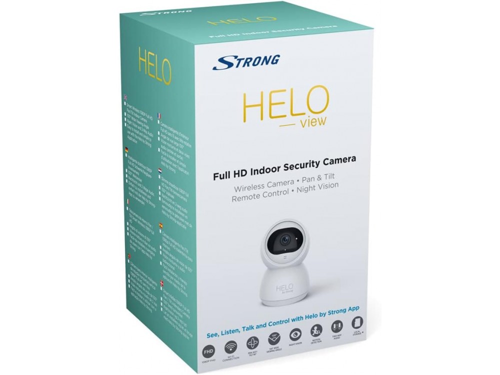 Strong Helo IP Camera 1080p, Pan & Tilt, Νυχτερινή όραση, 2-Way Audio, WiFi και ανίχνευση κίνησης