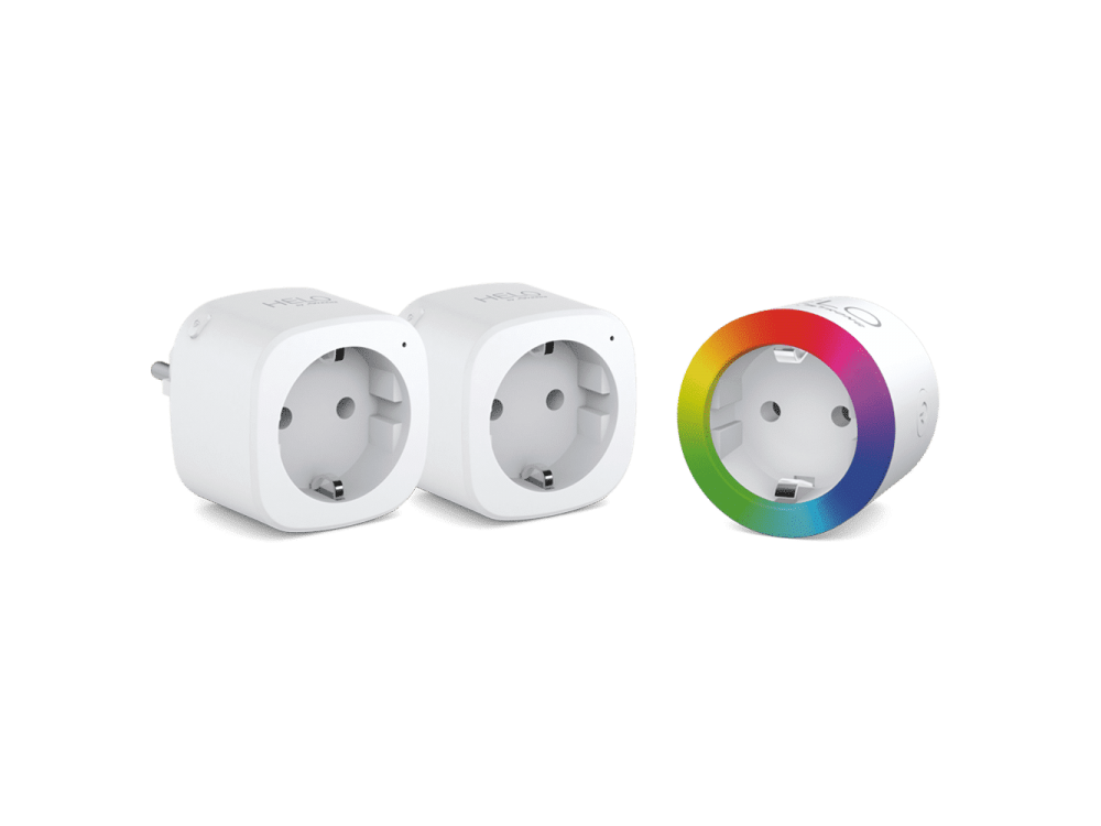 Strong Helo Έξυπνη Πρίζα Wi-FI ΚΙΤ των 3 με 2*Helo Plug + 1*Helo Plug with RGB LED  compatible with Alexa & Google, ( It doesn't need Hub)