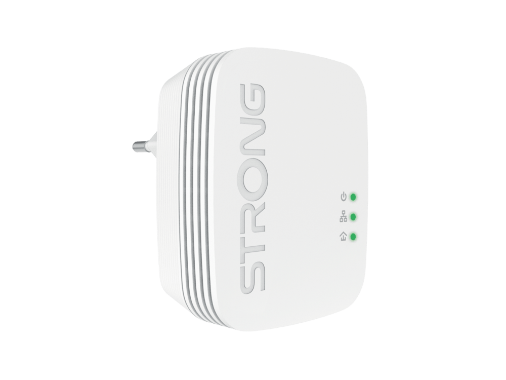 Strong Powerline 600 Duo WiFi Mini, Powerline Dual, for Wired Connection with WiFi & 2 Ethernet Ports