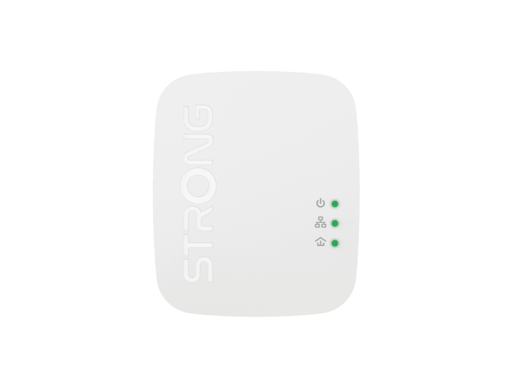 Strong Powerline 600 Duo WiFi Mini, Powerline Dual, for Wired Connection with WiFi & 2 Ethernet Ports