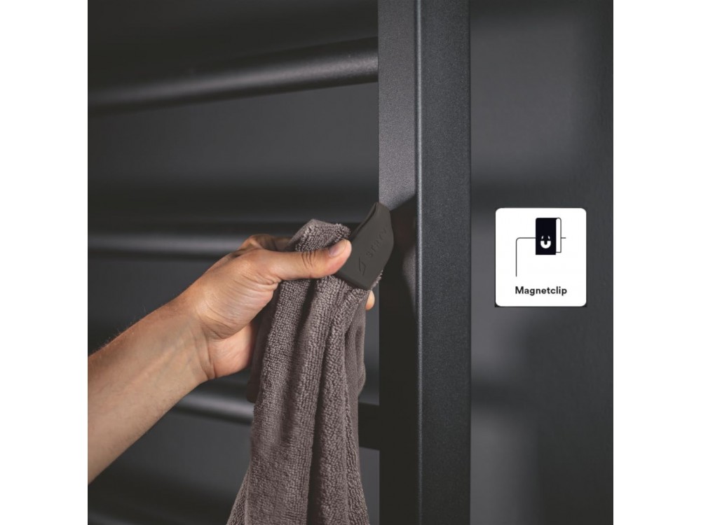 Stryve Towell+ Pro Sports Towel 105 x 42.5cm, Gym Towel with Magnetic Clip & Storage Pocket, Hazel Beige