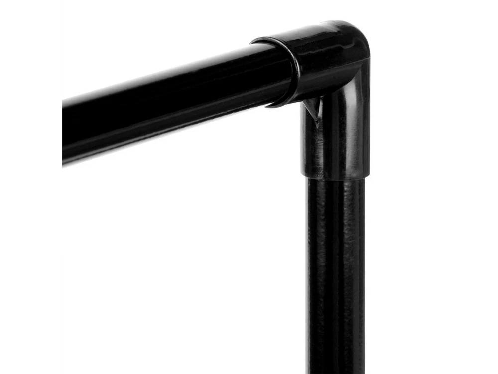 Vilde Metal Shoe Rack with 3 Shelves 57x28x55cm, Black
