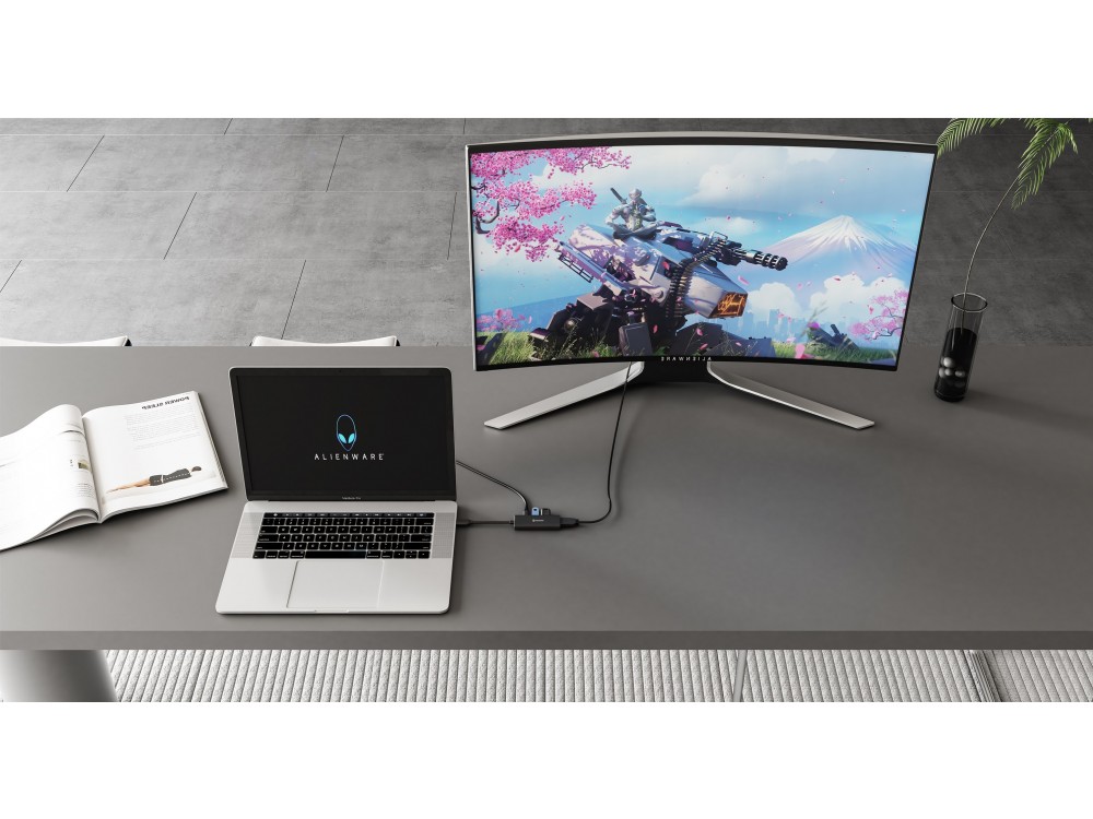 Swissten 4-in-1 USB C Data Hub - HDMI/4K*1 + USB3.0 + USB2.0 + USB-C 100W PD Charging