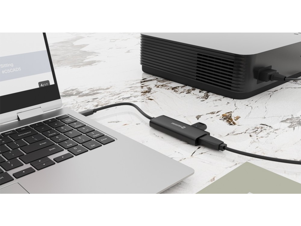 Swissten 4-in-1 USB C Data Hub - HDMI/4K*1 + USB3.0 + USB2.0 + USB-C 100W PD Charging