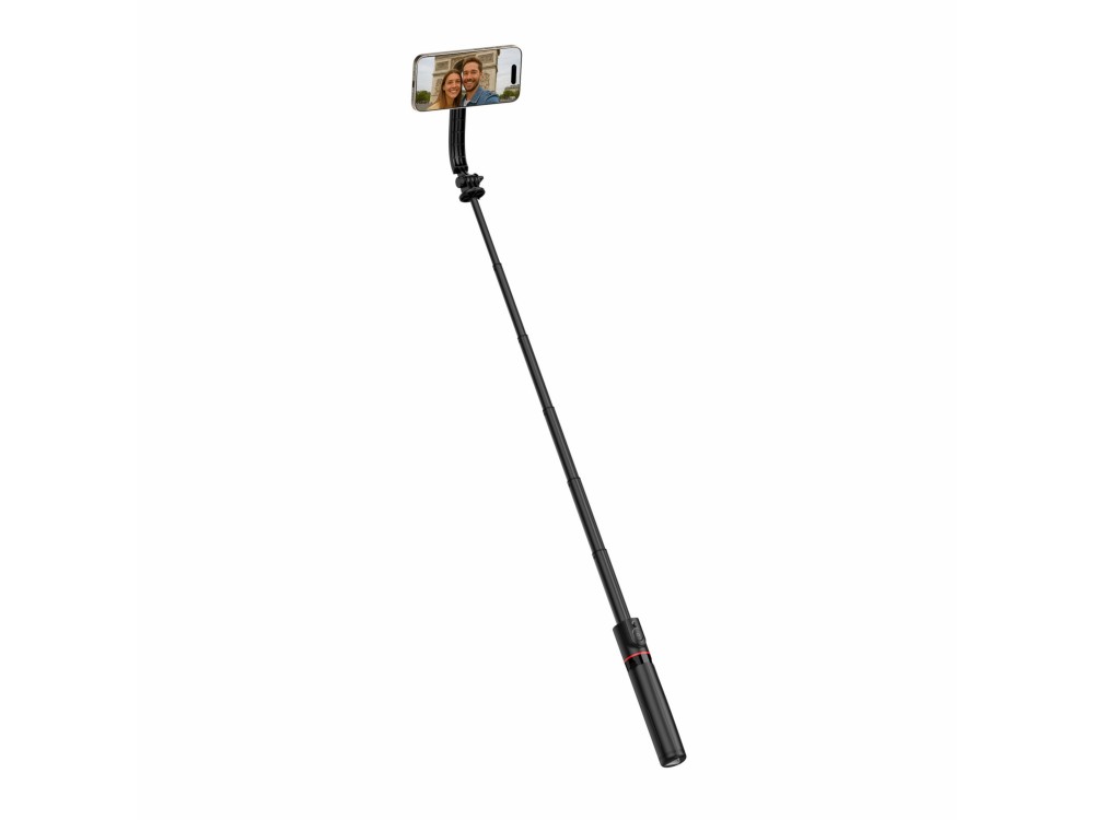 Swissten Bluetooth Magsafe Selfie Stick & Τρίποδο με Remote, 105cm Επεκτεινόμενο Wireless Handheld Tripod για Smartphone ως 7.2"