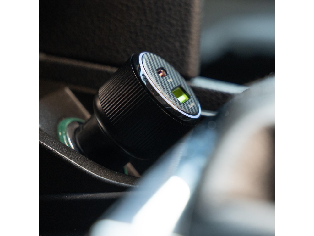 Swissten Car Charger, Φορτιστής Αυτοκινήτου 38W με PD3.0 & QC3.0 με Θύρα USB-C & USB-A + Καλώδιο Type-C, Black