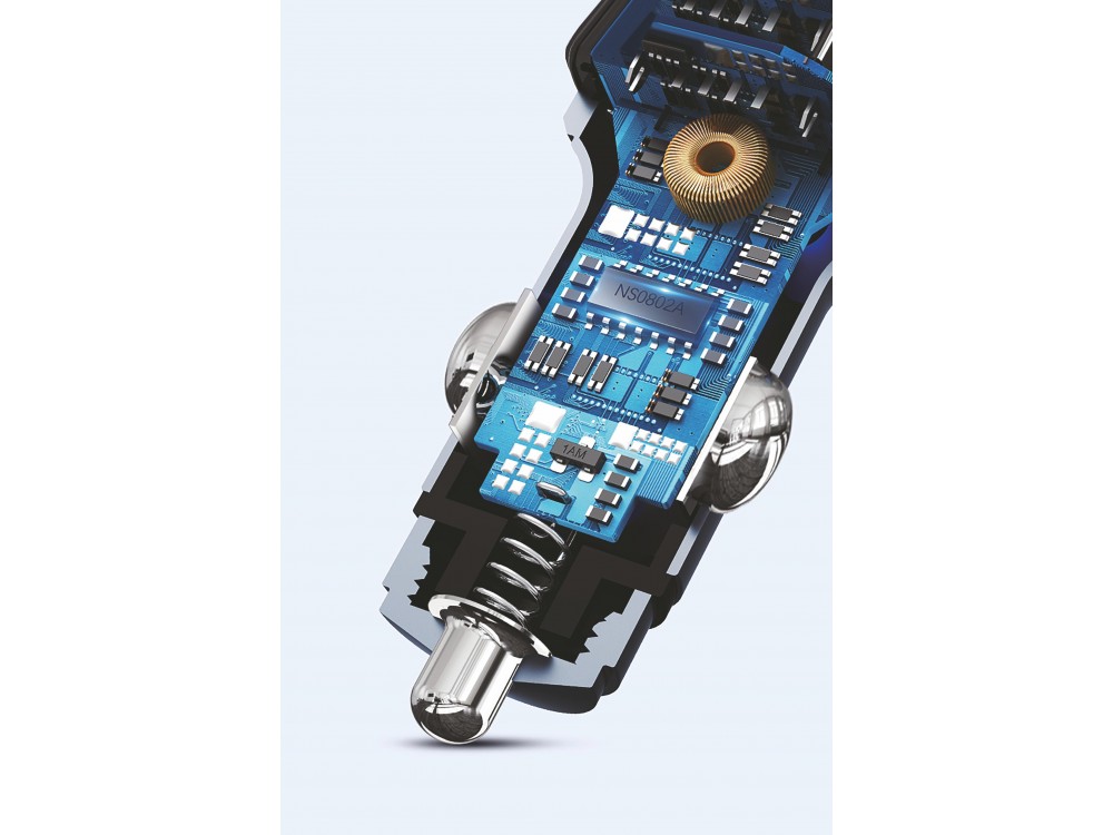 Swissten FM Transmitter Bluetooth 5.3 Handsfree Αυτοκινήτου & Φορτιστής 15W με Οθόνη LED & RGB LED Φωτισμό & 2 USB