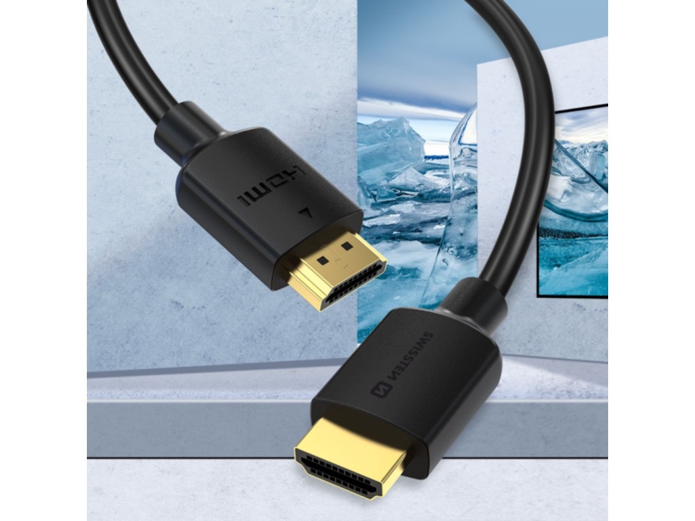 Swissten HDMI v2.0 Cable 5m. Gold Plated 4K@60Hz & HDR Support