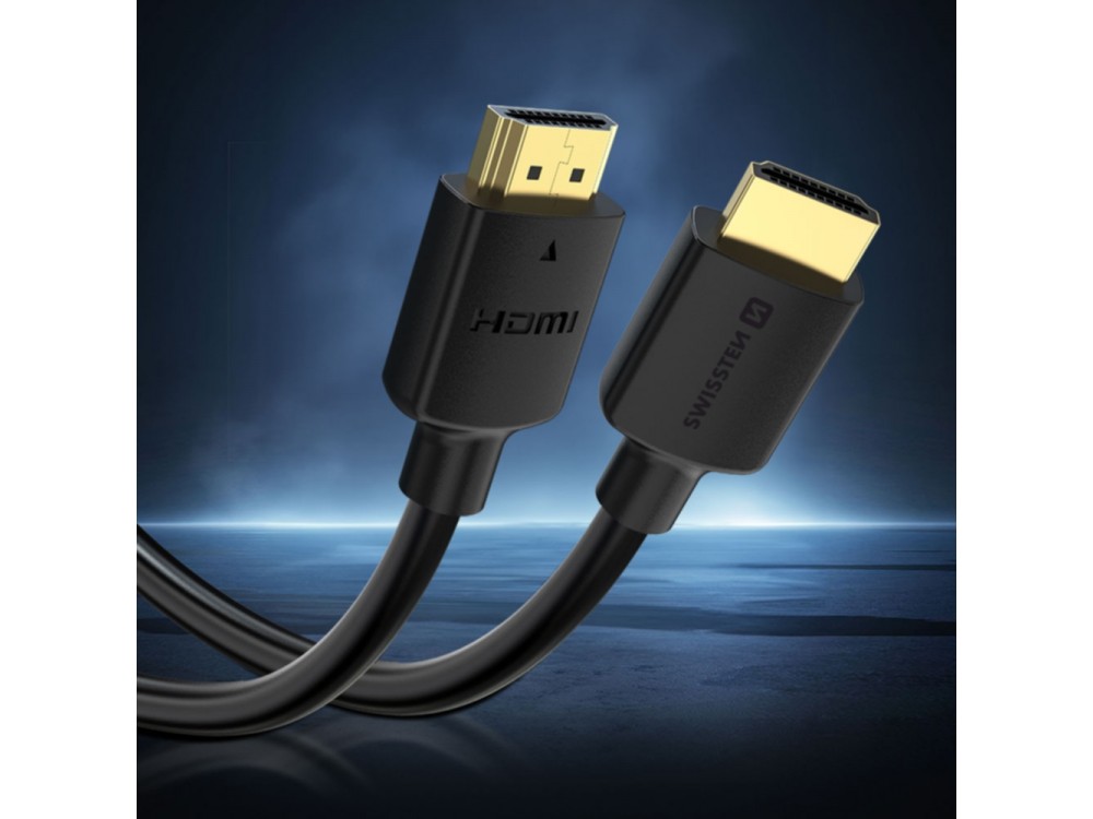 Swissten HDMI v2.0 Cable 5m. Gold Plated 4K@60Hz & HDR Support