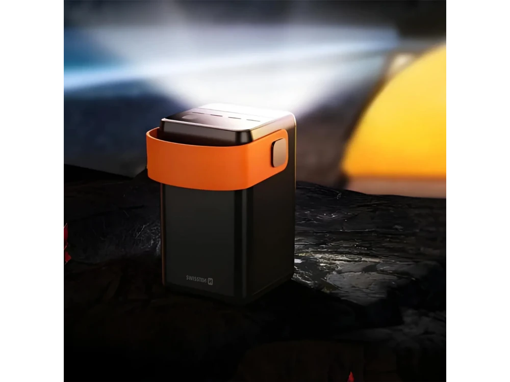 Swissten Power Line 60000 65W PD USB-C Power Bank 60,000mAh with Power Delivery + QC3.0 + SCP with Digital Display & LED Flashlight