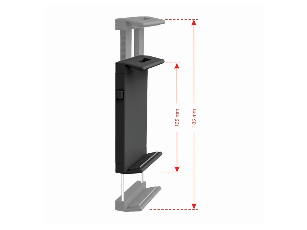 Swissten S-GRIP T1-CD1 Mobile and Tablet Holder, Fits Car CD, with Adjustable Hooks, Black