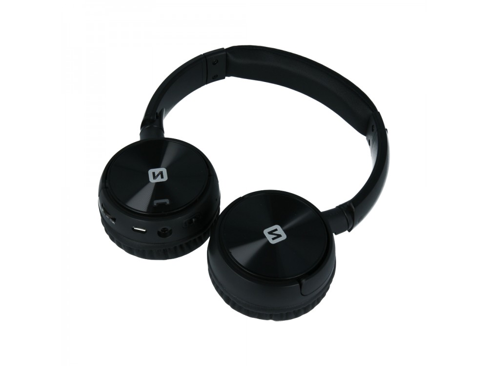 Swissten Trix Bluetooth headphones with Radio & microSD, Black