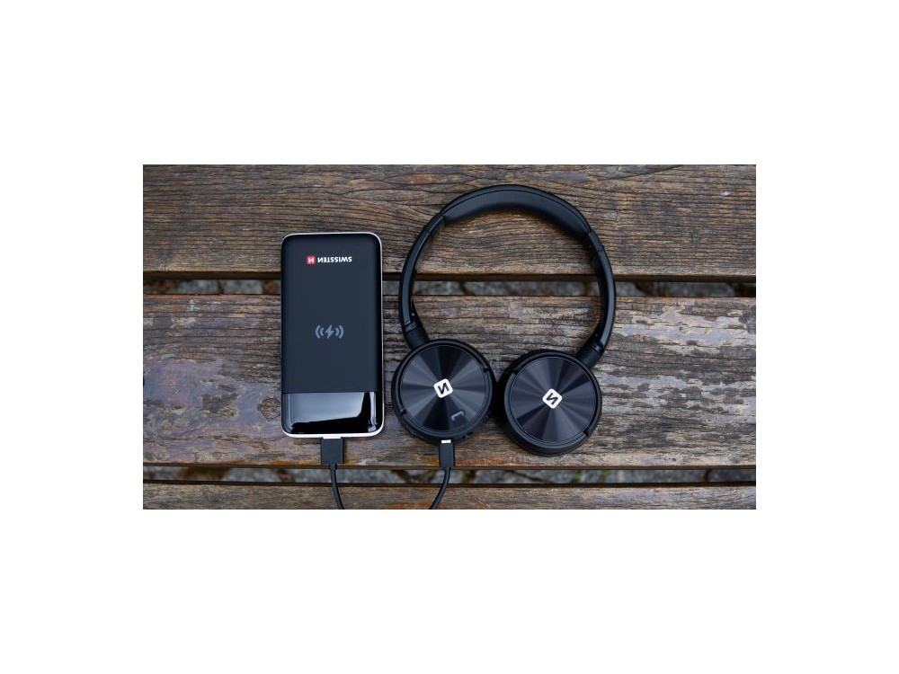 Swissten Trix Bluetooth headphones with Radio & microSD, Black