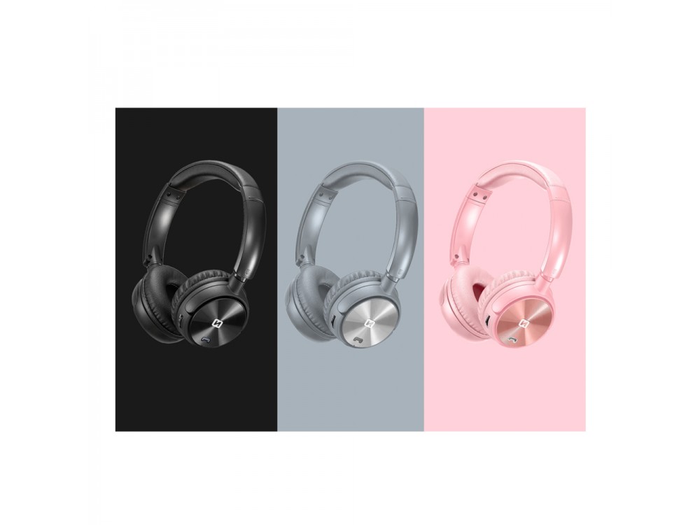 Swissten Trix Bluetooth headphones with Radio & microSD, Black