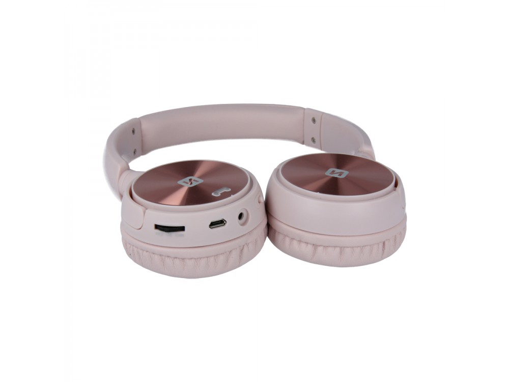 Swissten Trix Bluetooth headphones with Radio & microSD, Pink