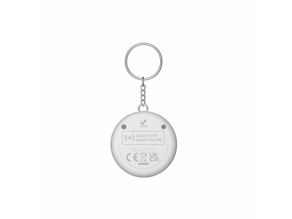 Swissten Ultra Slim Find Tag Smart Locator, Apple Find My Tracker Επαναφορτιζόμενο, White