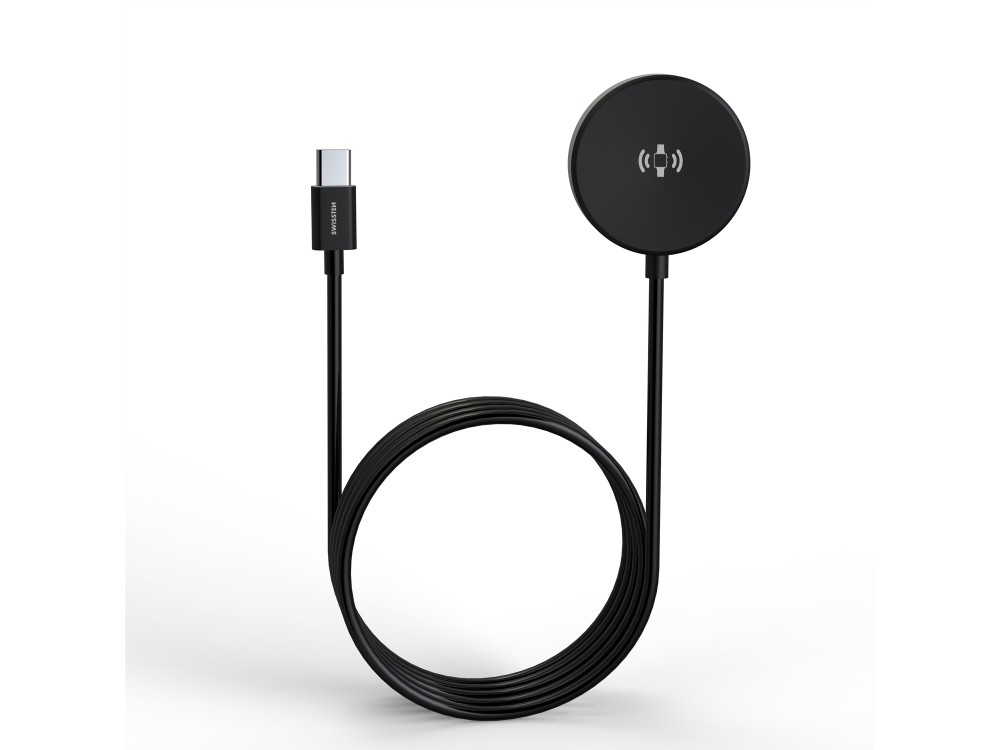 Swissten Wireless Magnetic Charging Cable, Καλώδιο Φόρτισης για Samsung Galaxy Watch με USB-C