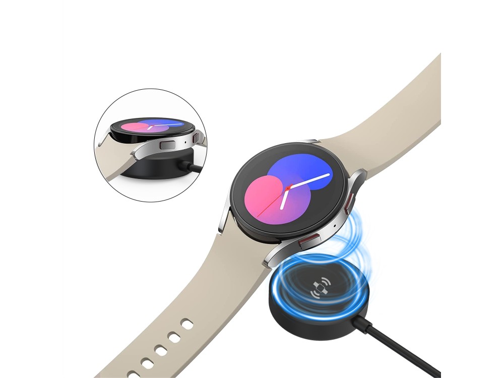 Swissten Wireless Magnetic Charging Cable, Καλώδιο Φόρτισης για Samsung Galaxy Watch με USB-C