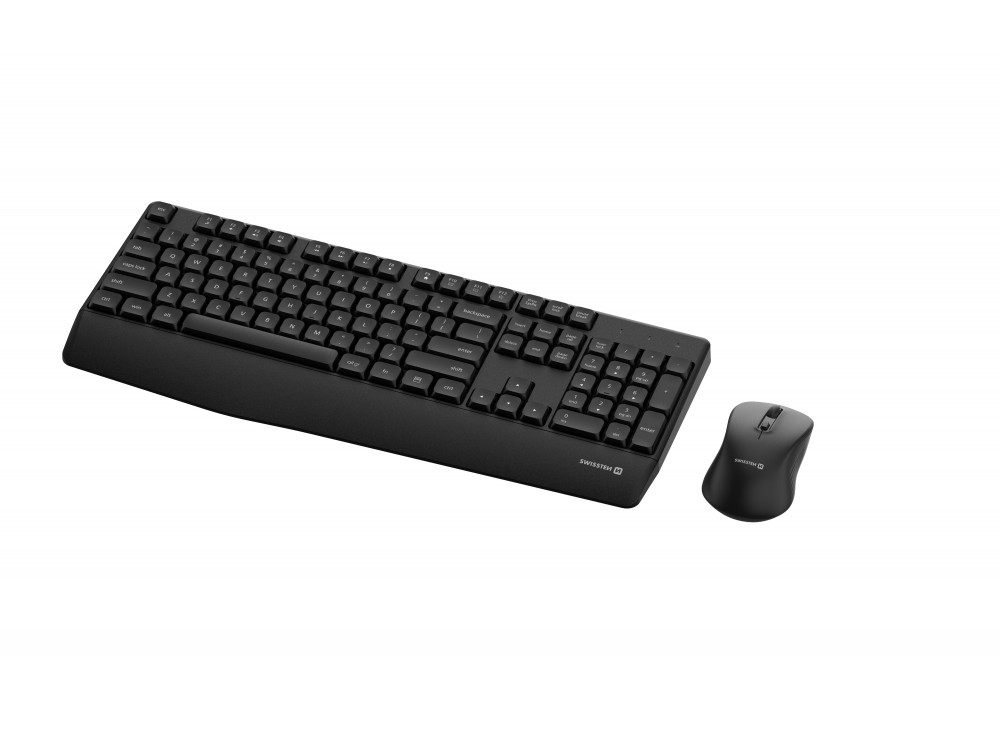 Swissten Wireless Office Set, Ασύρματο Πληκτρολόγιο & Ποντίκι - Czech Layout