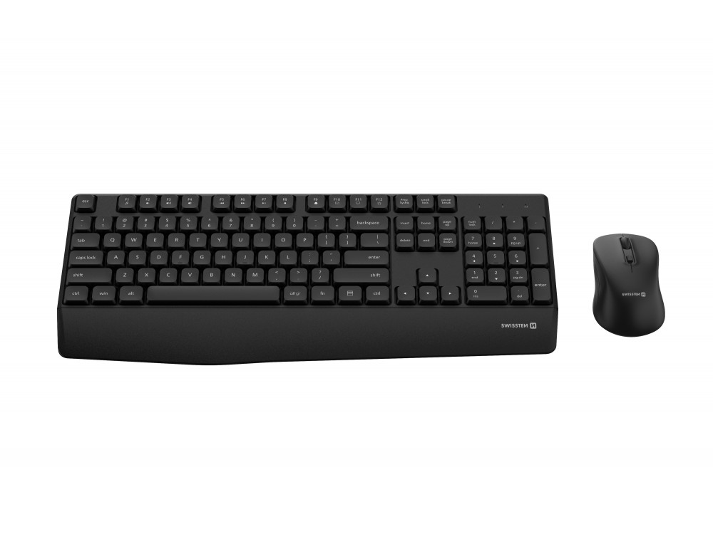 Swissten Wireless Office Set, Ασύρματο Πληκτρολόγιο & Ποντίκι - Czech Layout