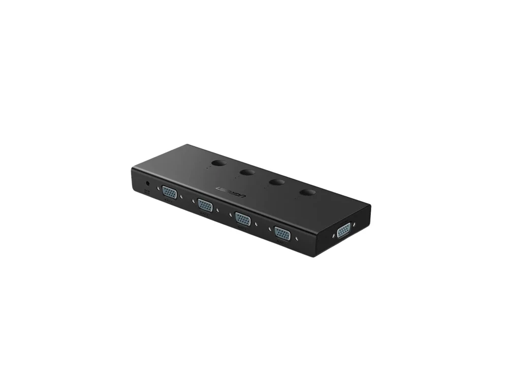 Ugreen VGA 4 in - 1 Out Switch, 4 Sources in 1 Monitor, 1080P@60Hz with 1.5m. Cable, Black