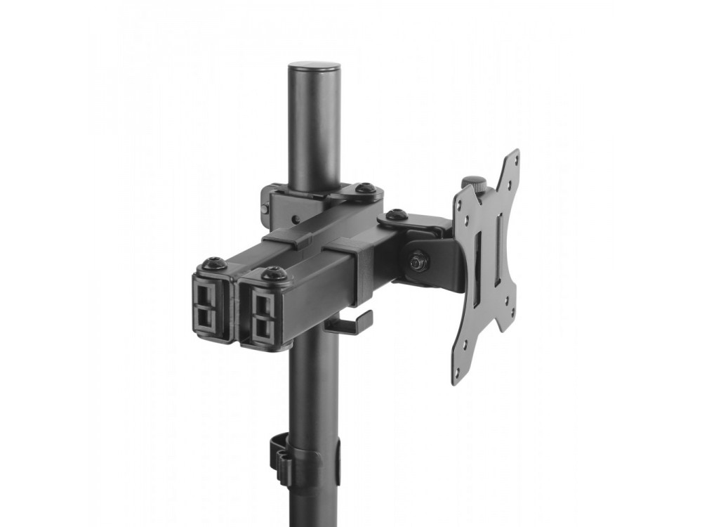 Techly Dual Arm Desk Mount with Clamp, Βάση για 2 Οθόνες 13”-32”, έως 16kg