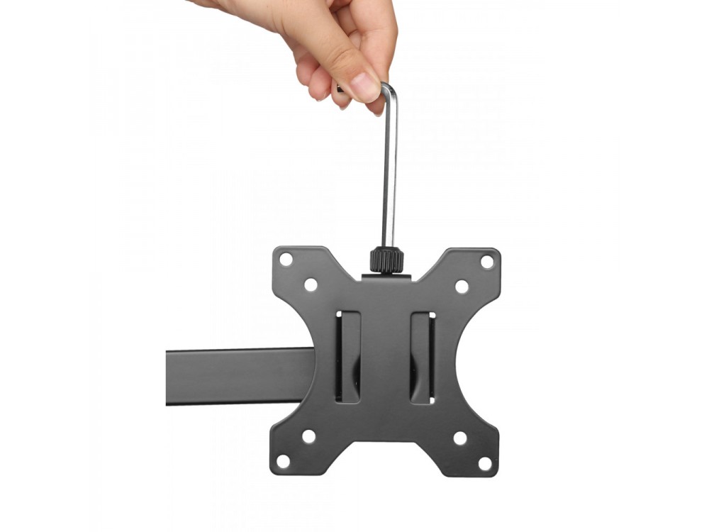 Techly Dual Arm Desk Mount with Clamp, Βάση για 2 Οθόνες 13”-32”, έως 16kg