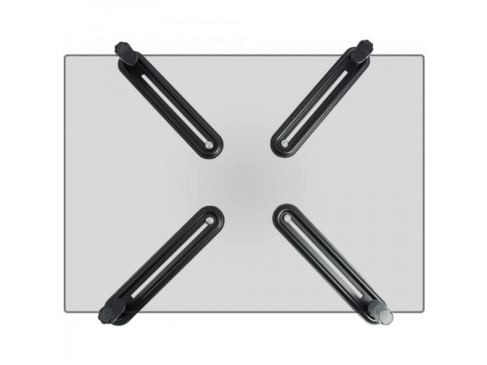 Techly Mounting plate Non-VESA 13"- 27", VESA adapter for TV or Monitor that do not support VESA Mounting