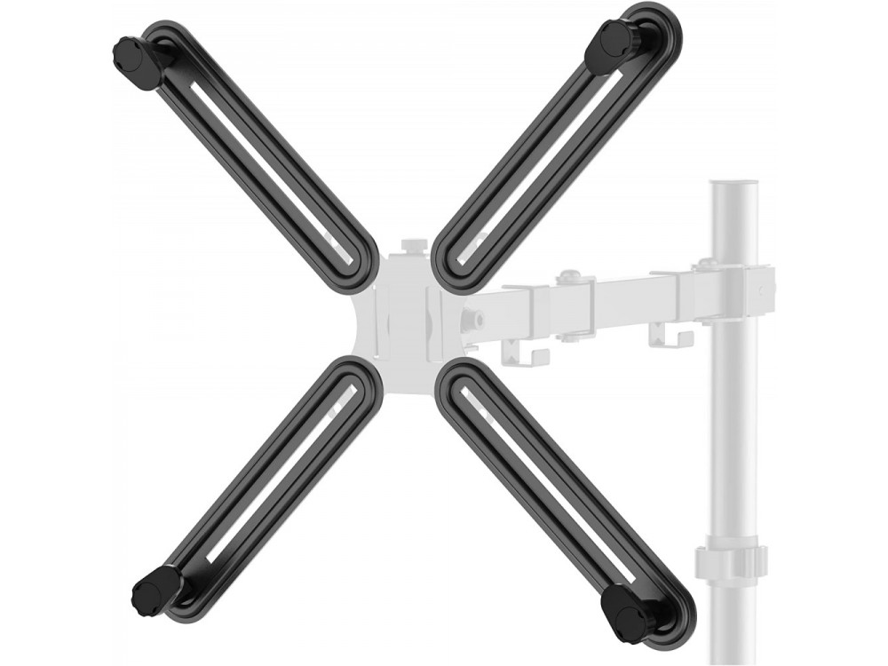 Techly Mounting plate Non-VESA 13"- 27", VESA adapter for TV or Monitor that do not support VESA Mounting