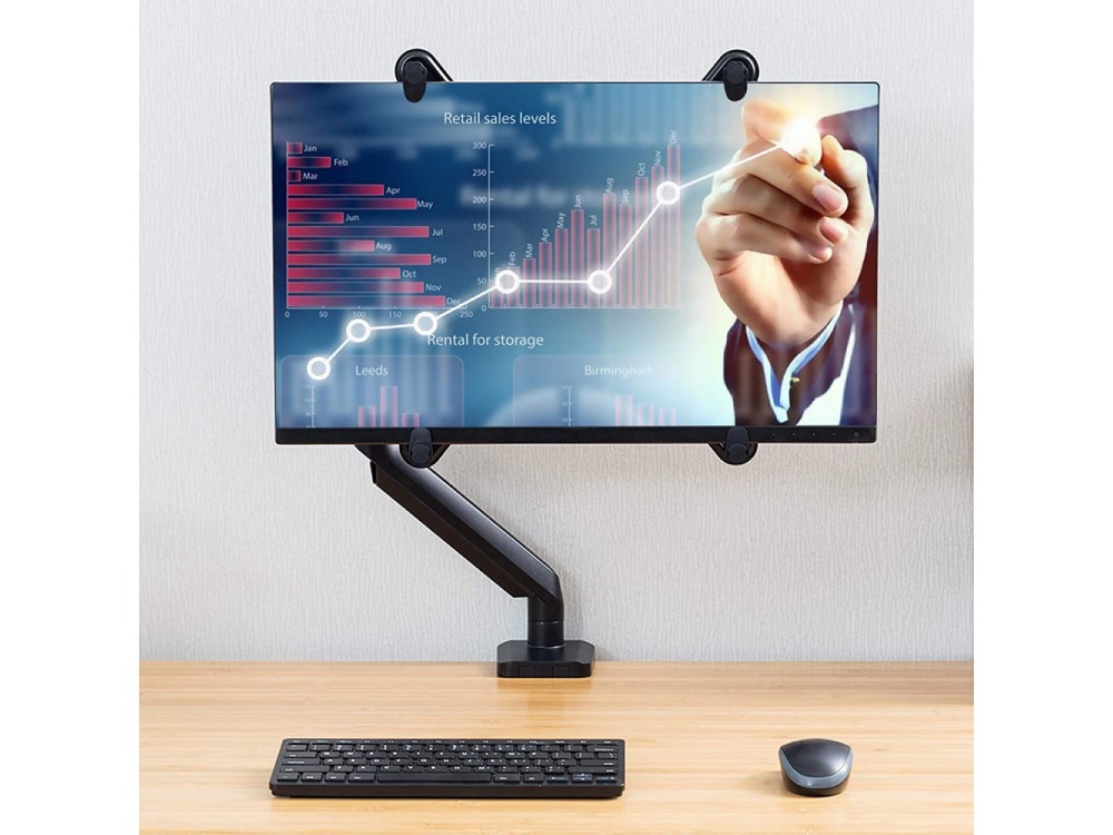 Techly Mounting plate Non-VESA 13"- 27", VESA adapter for TV or Monitor that do not support VESA Mounting