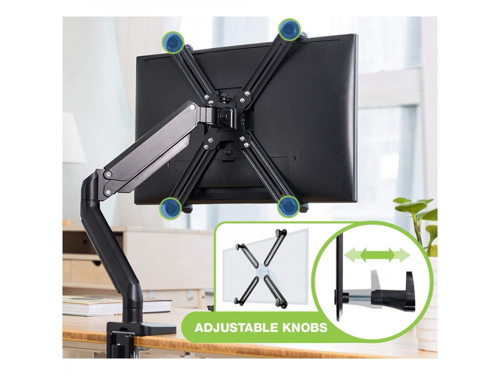 Techly Mounting plate Non-VESA 13"- 27", VESA adapter for TV or Monitor that do not support VESA Mounting