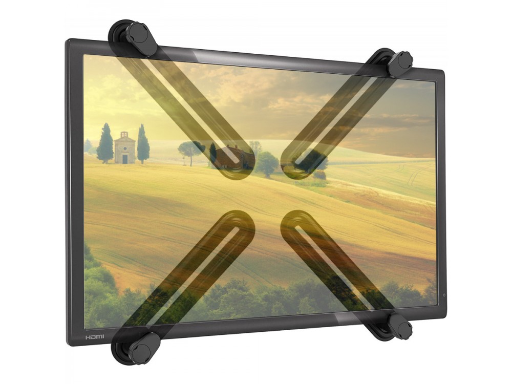 Techly Mounting plate Non-VESA 13"- 27", VESA adapter for TV or Monitor that do not support VESA Mounting