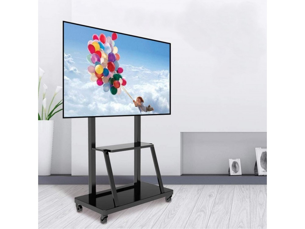 Multifunction Mobile TV Cart for LED/LCD TV 55-100" with shelf