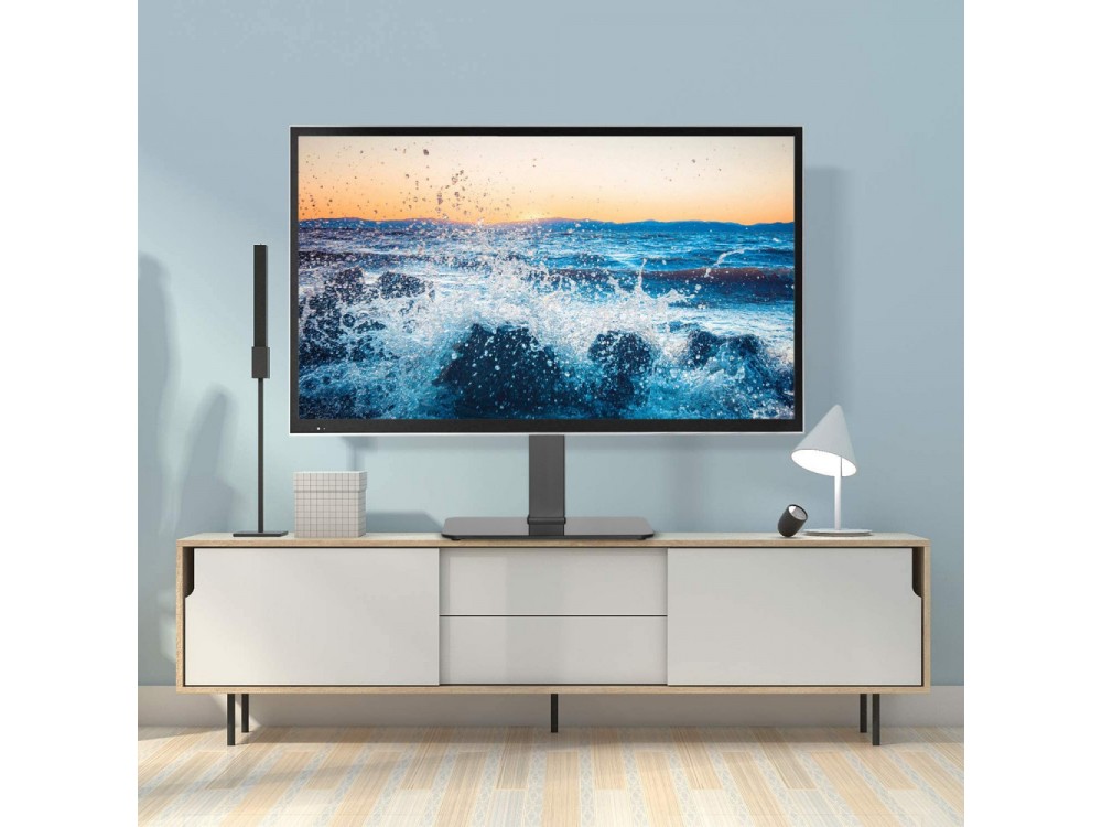 Techly Slim TV Stand & Mount, Tabletop Stand for TV 32”-55”, up to 40kg
