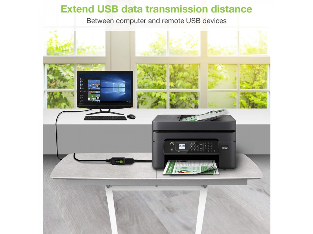 Techly SuperSpeed+ USB 3.2 5Gbps Active Repeater Cable 5m. Extension Cable with Signal Amplifier, USB-A Extender