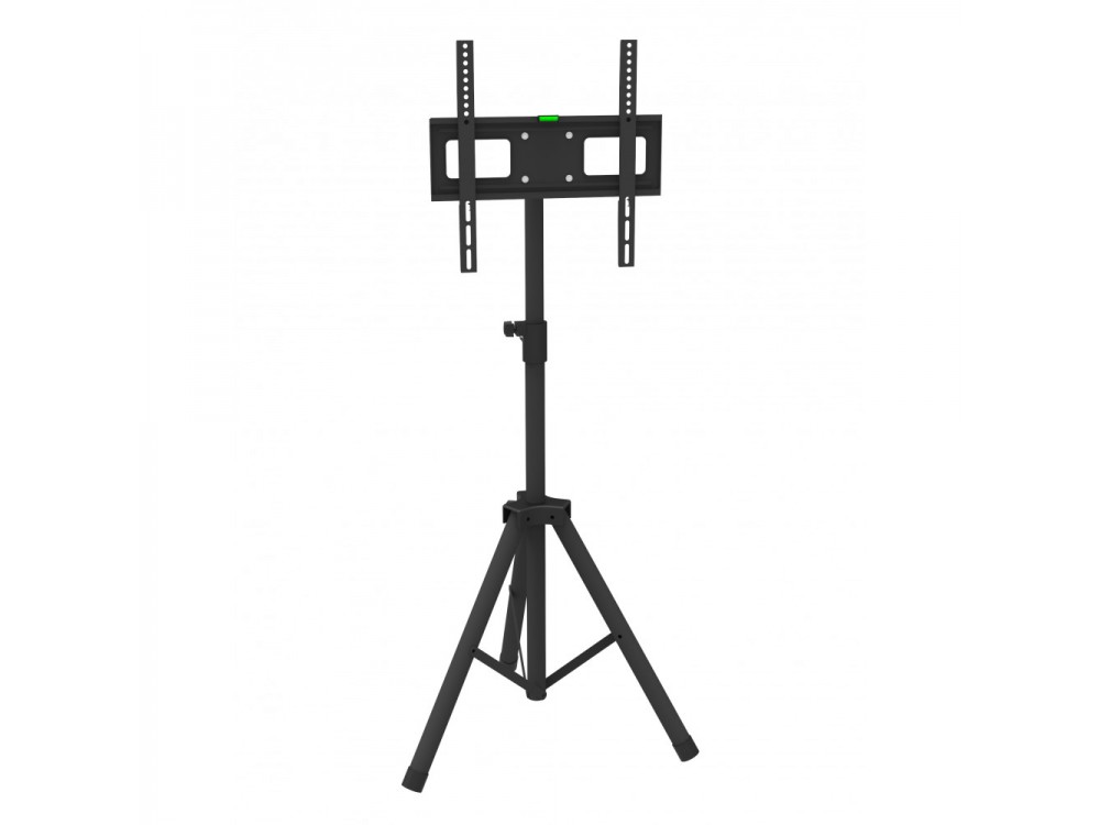 Techly TV Floor Tripod Stand, Floor TV Stand with Tripod 17"-60" and 35kg, Black