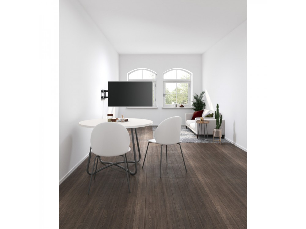 Techly TV Mount, Ultra Slim Extendable up to 1015mm & Tilting Stand with Double Arm for TV 43”-80”, up to 50kg