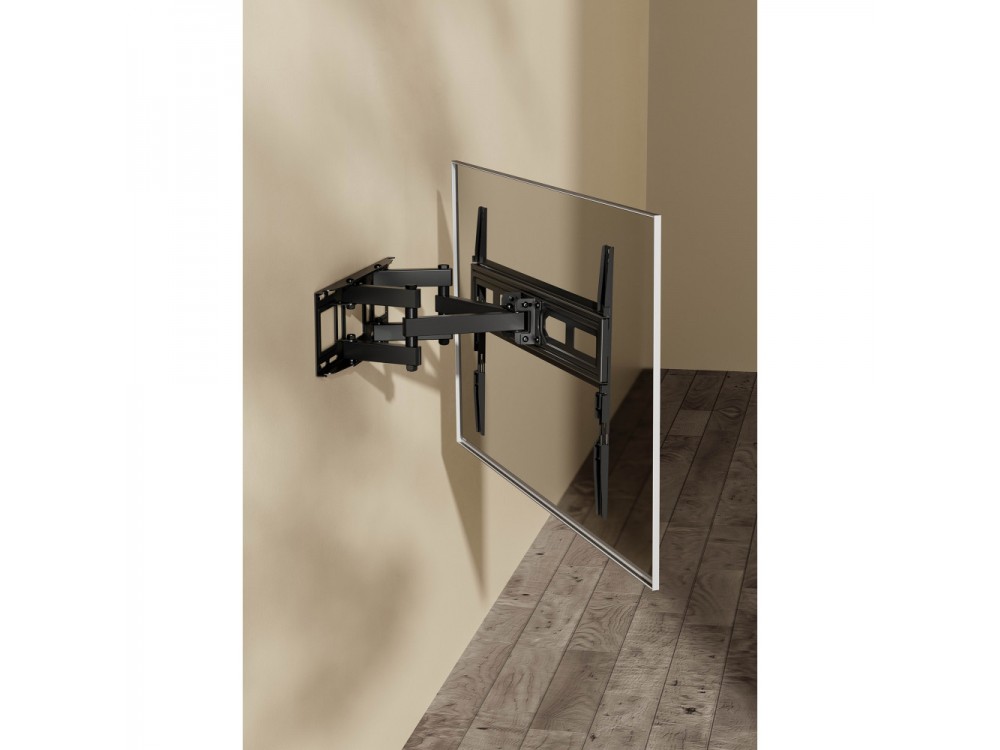 Techly TV Mount, Ultra Slim Επικλινόμενη Βάση με διπλό Βραχίονα για TV 37”-80” Full-Motion, έως 40kg