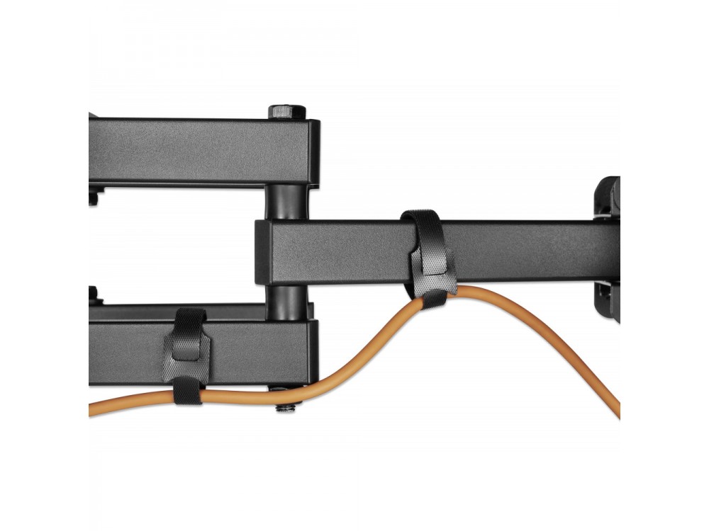 Techly TV Mount, Ultra Slim Επικλινόμενη Βάση με διπλό Βραχίονα για TV 37”-80” Full-Motion, έως 40kg