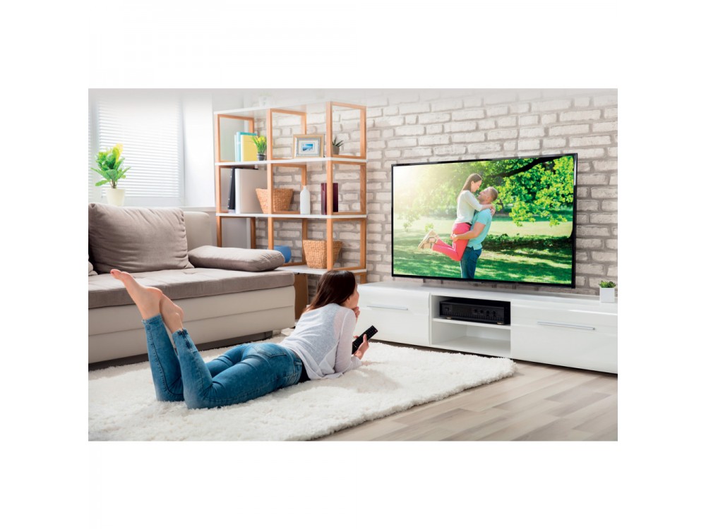 Techly TV Mount, Tilting & Swivel Stand with Split Arm for TV 19”-37”, up to 25kg, White