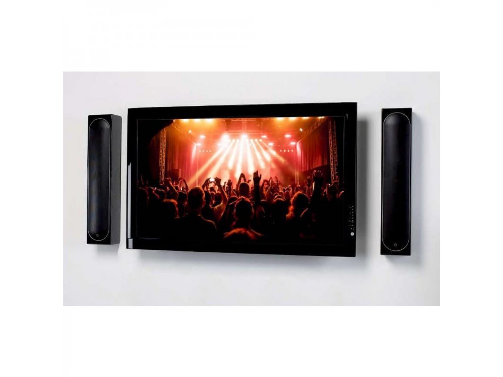 Techly Set of 2 Wall Speaker Mounts, Tilting & Swivel, for Speakers up to 25kg, Black